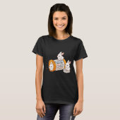 Funny Rabbit Bunny Anti Depressant Zoo Boys Girls T-shirt (Voorkant volledig)