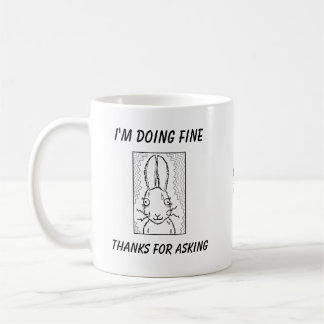 Funny Rabbit Cartoon Koffiemok