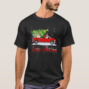 Funny Rabbit Driving Kerstmis Trauck Rabbit C T-shirt