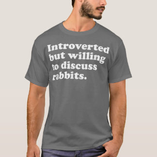Funny Rabbit Rabbits Mannen Vrouwen en Kinderen T-shirt