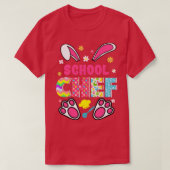 Funny Rabbit School Chef Easter Day Eggs Bunny T-shirt (Design voorkant)