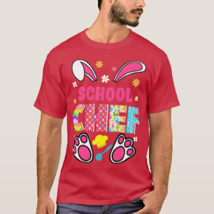 Funny Rabbit School Chef Easter Day Eggs Bunny T-shirt