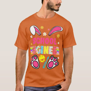 Funny Rabbit School Engineer Paasdag Eggs Bunny T-shirt