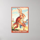 Funny rabbit spoof canvas afdruk (Voorkant)
