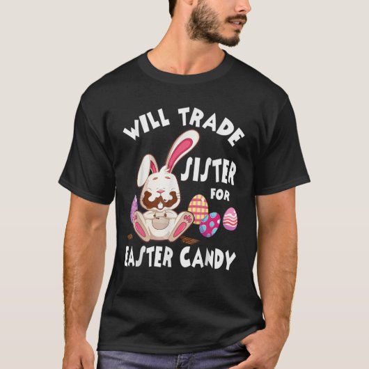 Funny Rabbit T Sister Nurse Egg Snoep T-shirt (Voorkant)