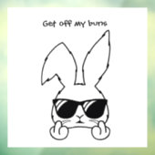 Funny Rabbit Window Decal (Vel 3)