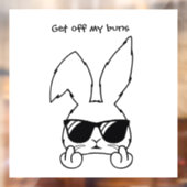 Funny Rabbit Window Decal (Vel 2)