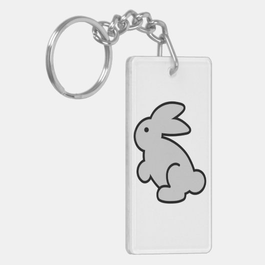 Funny Rabbit's Foot Quote Sleutelhanger (Voorkant Links)