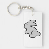 Funny Rabbit's Foot Quote Sleutelhanger (Voorkant)