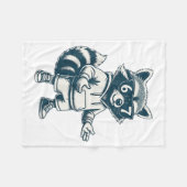 Funny Raccoon 67 Meme Six Seven  Fleece Deken (Voorkant (Horizontaal))