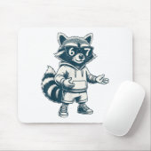 Funny Raccoon 67 Meme Six Seven Muismat (Met muis)