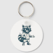 Funny Raccoon 67 Meme Six Seven  Sleutelhanger (Voorkant)