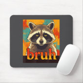 Funny Raccoon Bruh Meme Teens Boys Girls Men Graph Muismat (Met muis)