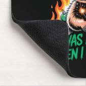 Funny Raccoon Christmas Trash Panda Xmas  Muismat (Hoek)