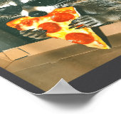 Funny Raccoon Eating Zza Animal Meme Men Women Kid Poster (Hoek)