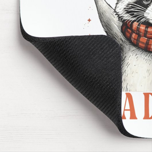 Funny Raccoon First Of All I'm A Delight Merry Chr Muismat (Hoek)