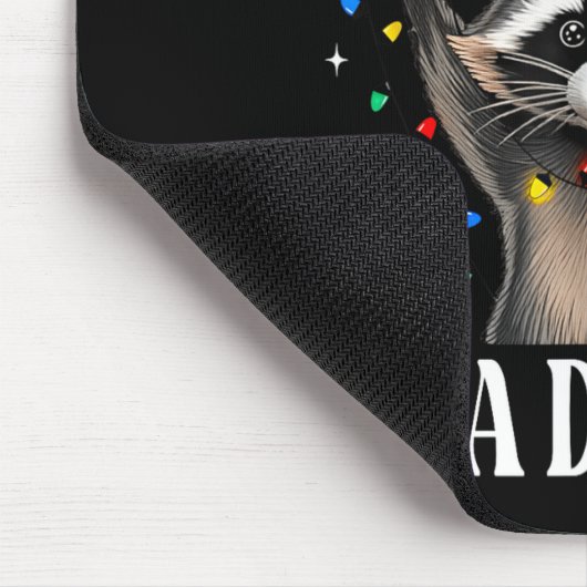 Funny Raccoon First Of All I'm A Delight Merry Chr Muismat (Hoek)