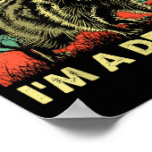 Funny Raccoon First Of All Im A Delight Racoon For Poster (Hoek)