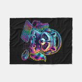 Funny Raccoon Gamer Video Game Gaming Lover  Fleece Deken (Voorkant (Horizontaal))