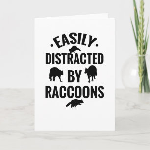 Funny Raccoon Gifts I Love Raccoons Raccoon Lover Kaart