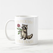 Funny Raccoon I’d Ck You Over Trash Valentines Day Koffiemok (Links)