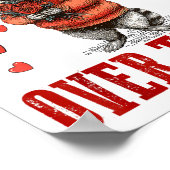 Funny Raccoon I’d Ck You Over Trash Valentines Day Poster (Hoek)