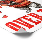 Funny Raccoon I’d Ck You Over Trash Valentines Day Poster (Hoek)