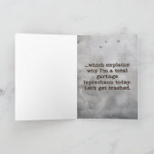 Funny Raccoon Leprechaun Party Card Kaart (Binnen)