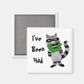 Funny Raccoon Magneet (Voorkant / Achterkant)