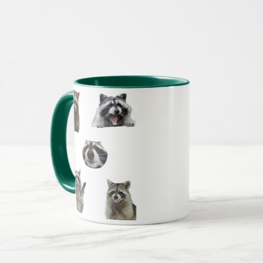 Funny Raccoon Meme Mug for Memes Lovers Mug Gift Mok (Voorkant links)