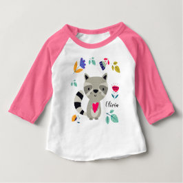 Funny Raccoon met Heart Custom Name