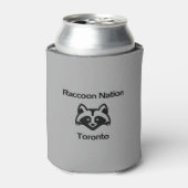 Funny Raccoon Nation Toronto Light-Monotone Blikjeskoeler (Blikje Voorkant)