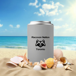 Funny Raccoon Nation Toronto Light-Monotone Blikjeskoeler