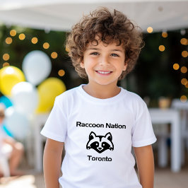 Funny Raccoon Nation Toronto Light-Monotone T-shirt