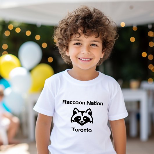 Funny Raccoon Nation Toronto Light-Monotone T-shirt