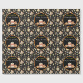 Funny Raccoon past Tekst en Kleur aan Cadeaupapier (Vlak)