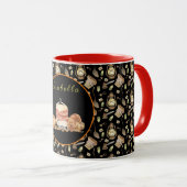 Funny Raccoon past Tekst en Kleur aan Mok (Voorkant rechts)