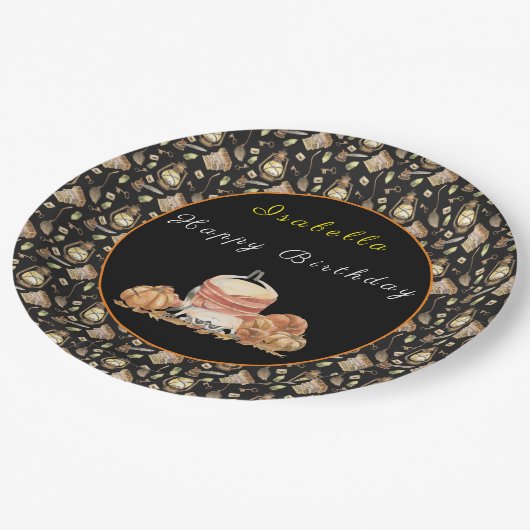 Funny Raccoon past Tekst en Kleur aan Papieren Bordje (Gekanteld)