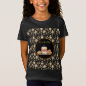 Funny Raccoon past Tekst en Kleur aan T-shirt (Voorkant)