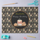 Funny Raccoon past Tekst en Kleur aan Tissuepapier (Craft)