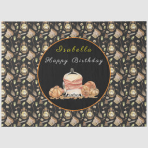 Funny Raccoon past Tekst en Kleur aan Tissuepapier