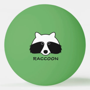 Funny raccoon pingpongballen voor tafeltennis