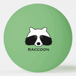 Funny raccoon pingpongballen voor tafeltennis