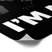 Funny Raccoon Quote - First of All I'm a Delight Poster (Hoek)