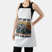 Funny Raccoon Quote - First of All I'm a Delight Schort (Insitu)