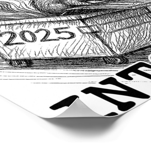 Funny Raccoon Rollin' Into 2026 Dumpster Fire New  Poster (Hoek)