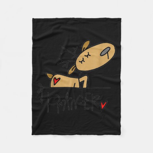 Funny Raccoon Santa Hat Christmas Tree Lights Paja Fleece Deken (Voorkant)