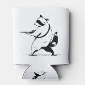 Funny Raccoon Shooter Blikjeskoeler (Achterkant)