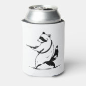 Funny Raccoon Shooter Blikjeskoeler (Blikje Achterkant)