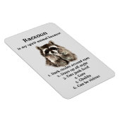 Funny Raccoon Spirit Animal Humor Cute Waterverf Magneet (Rechterzijde)